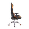 Silla Gamer Función Masaje Limit XM en Tela Negro/naranja