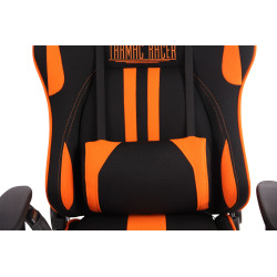 Silla Gamer Función Masaje Limit XM en Tela Negro/naranja