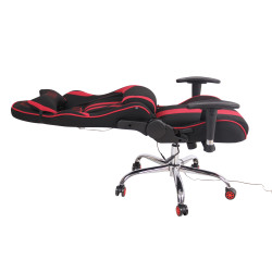 Silla Gamer Función Masaje Limit XM en Tela Negro/rojo