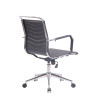 Silla de Oficina Ergonómica Burnley Negro,Simil cuero