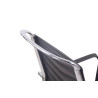 Silla de Oficina Ergonómica Burnley Negro,Simil cuero