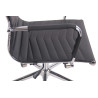 Silla de Oficina Ergonómica Burnley Negro,Simil cuero