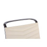 Silla De Oficina Batley Crema,Simil cuero