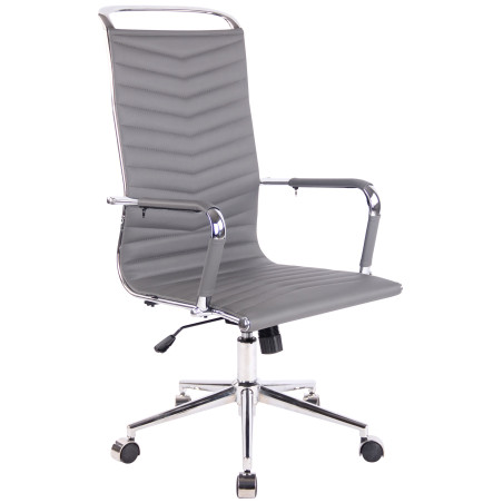 Silla De Oficina Batley Gris,Simil cuero