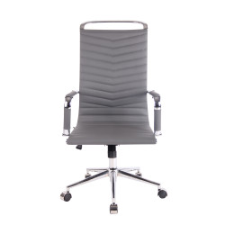 Silla De Oficina Batley Gris,Simil cuero