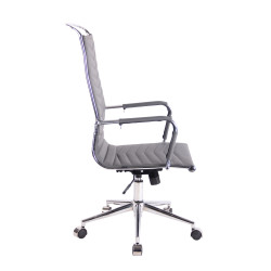 Silla De Oficina Batley Gris,Simil cuero