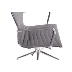 Silla De Oficina Batley Gris,Simil cuero