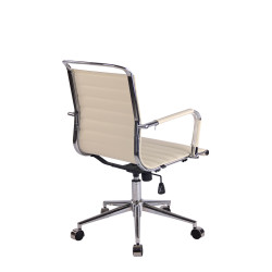 Silla De Oficina Barton Crema,Simil cuero