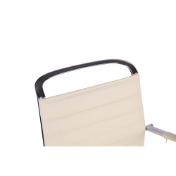 Silla De Oficina Barton Crema,Simil cuero