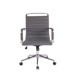 Silla De Oficina Barton Gris,Simil cuero