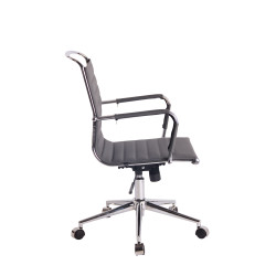 Silla De Oficina Barton Gris,Simil cuero