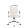 Silla De Oficina Barton Blanco,Simil cuero