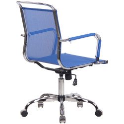 Silla De Oficina Barnet Mesh En Microfibra Azul