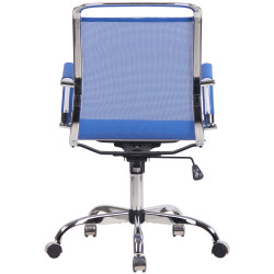 Silla De Oficina Barnet Mesh En Microfibra Azul