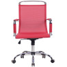 Silla De Oficina Barnet Mesh En Microfibra Rojo