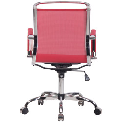 Silla De Oficina Barnet Mesh En Microfibra Rojo