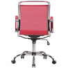 Silla De Oficina Barnet Mesh En Microfibra Rojo