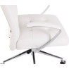 Silla De Oficina Fynn Tapizada En Tela o Simil Cuero Blanco,Simil cuero