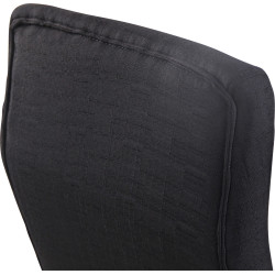 Silla De Oficina Fynn Tapizada En Tela o Simil Cuero Negro,Tela