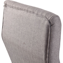 Silla De Oficina Fynn Tapizada En Tela o Simil Cuero Gris,Tela