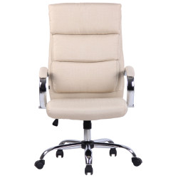 Silla De Oficina Bradford Crema,Tela