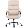 Silla De Oficina Bradford Crema,Tela