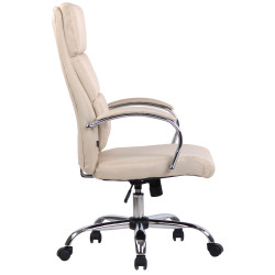 Silla De Oficina Bradford Crema,Tela