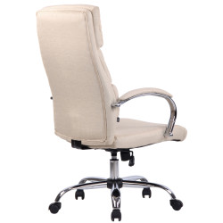 Silla De Oficina Bradford Crema,Tela