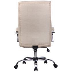 Silla De Oficina Bradford Crema,Tela