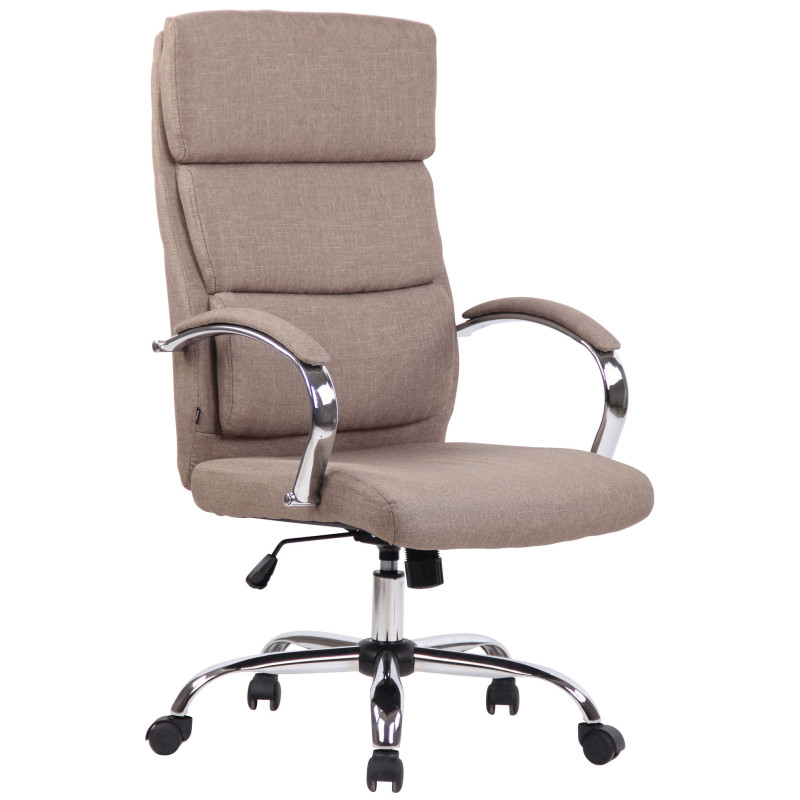 Silla De Oficina Bradford Gris topo,Tela