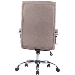 Silla De Oficina Bradford Gris topo,Tela