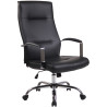 Silla De Oficina Portland Negro,Simil cuero