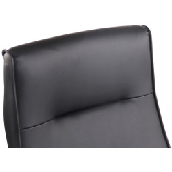 Silla De Oficina Portland Negro,Simil cuero