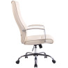 Silla De Oficina Portland Crema,Simil cuero