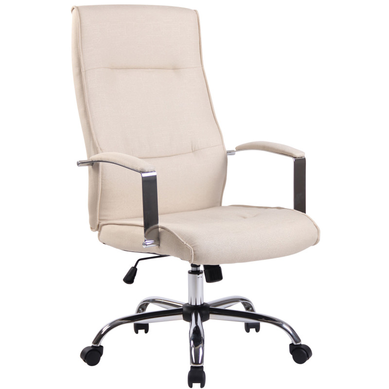 Silla De Oficina Portland Crema,Tela