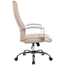 Silla De Oficina Portland Crema,Tela