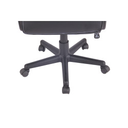 Silla de oficina Elbing en Cuero PU Negro/negro