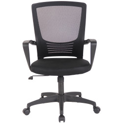 Silla De Oficina Kampen En Microfibra Negro/negro