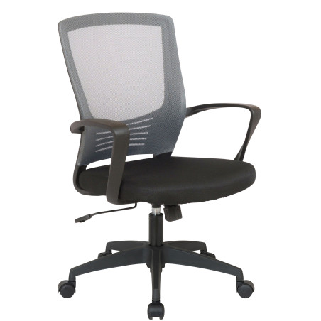 Silla De Oficina Kampen En Microfibra Negro/gris