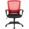 Silla De Oficina Kampen En Microfibra Negro/rojo