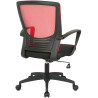 Silla De Oficina Kampen En Microfibra Negro/rojo