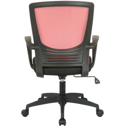 Silla De Oficina Kampen En Microfibra Negro/rojo