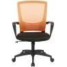 Silla De Oficina Kampen En Microfibra Negro/naranja