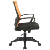 Silla De Oficina Kampen En Microfibra Negro/naranja