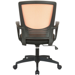 Silla De Oficina Kampen En Microfibra Negro/naranja