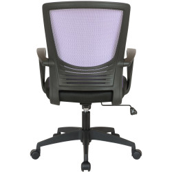 Silla De Oficina Kampen En Microfibra Negro/lila