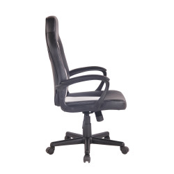 Silla de oficina Elbing en Cuero PU Negro/blanco