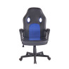 Silla de oficina Elbing en Cuero PU Negro/azul