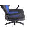 Silla de oficina Elbing en Cuero PU Negro/azul