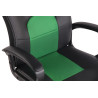 Silla de oficina Elbing en Cuero PU Negro/verde